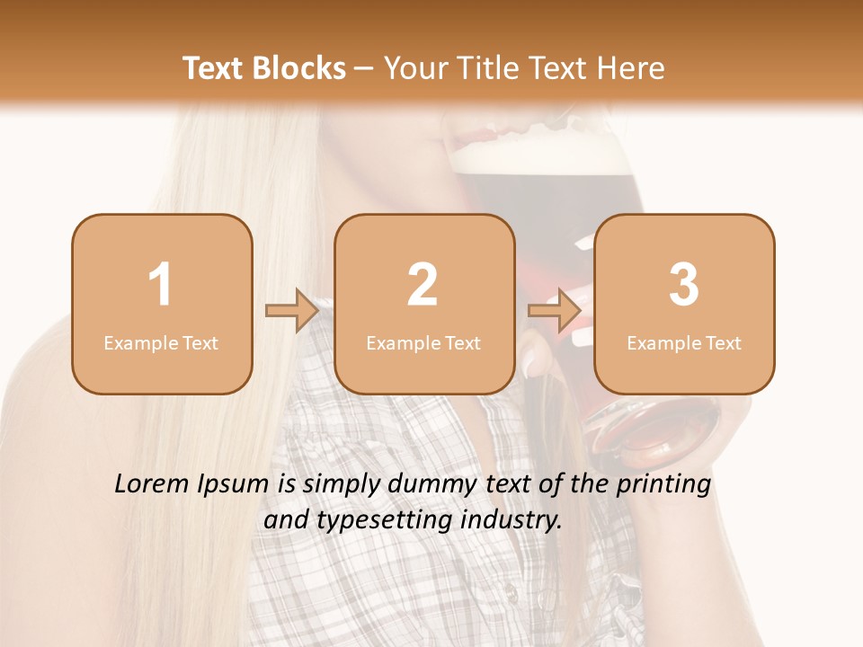 Person Girl Eye PowerPoint Template