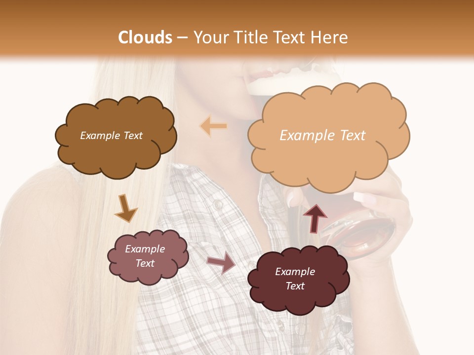 Person Girl Eye PowerPoint Template