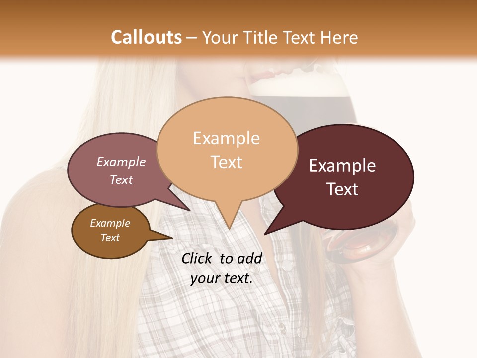 Person Girl Eye PowerPoint Template