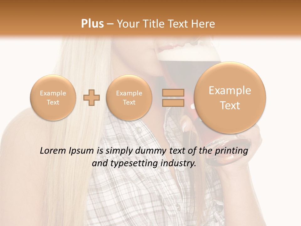 Person Girl Eye PowerPoint Template