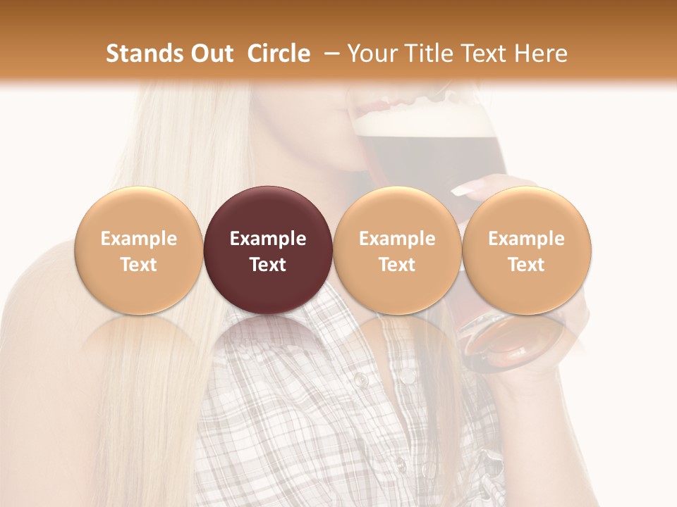 Person Girl Eye PowerPoint Template