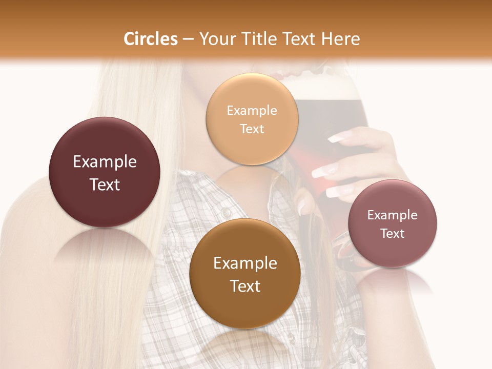 Person Girl Eye PowerPoint Template