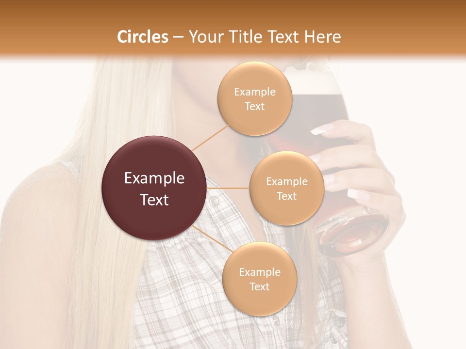 Person Girl Eye PowerPoint Template