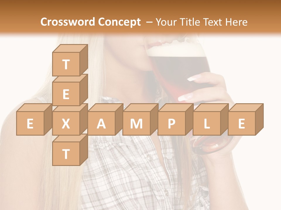 Person Girl Eye PowerPoint Template