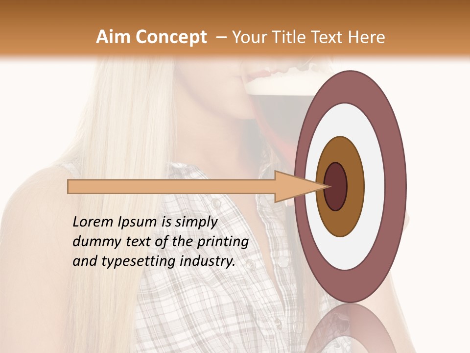 Person Girl Eye PowerPoint Template