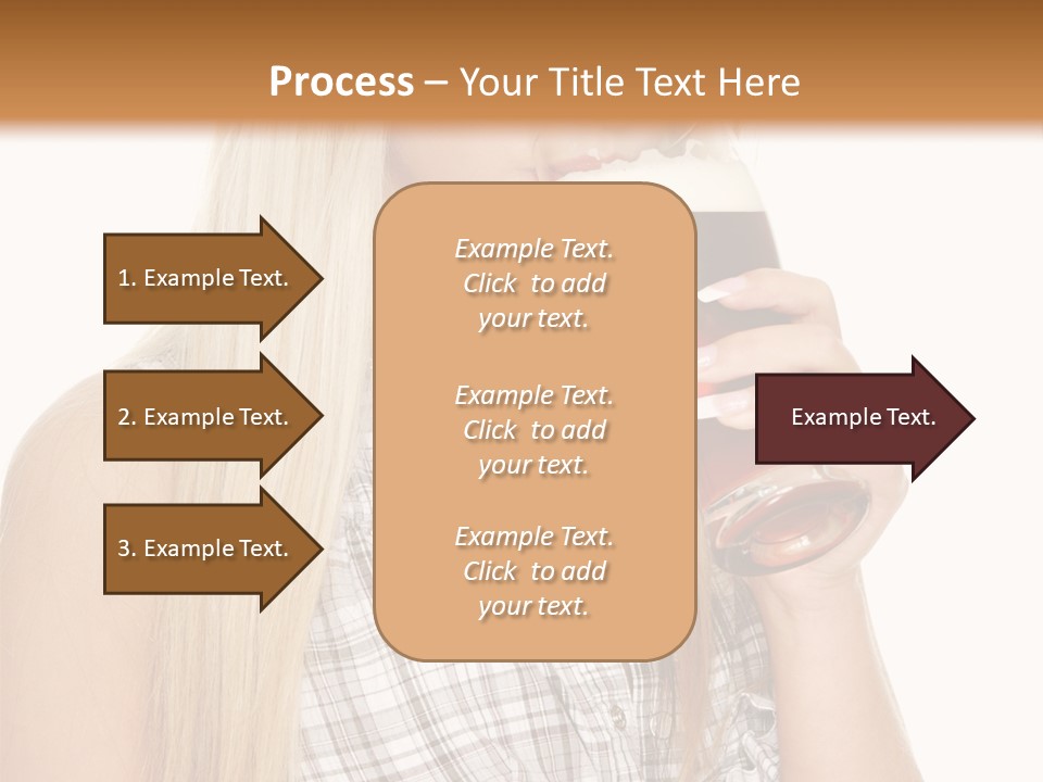 Person Girl Eye PowerPoint Template