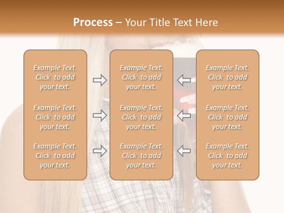 Person Girl Eye PowerPoint Template