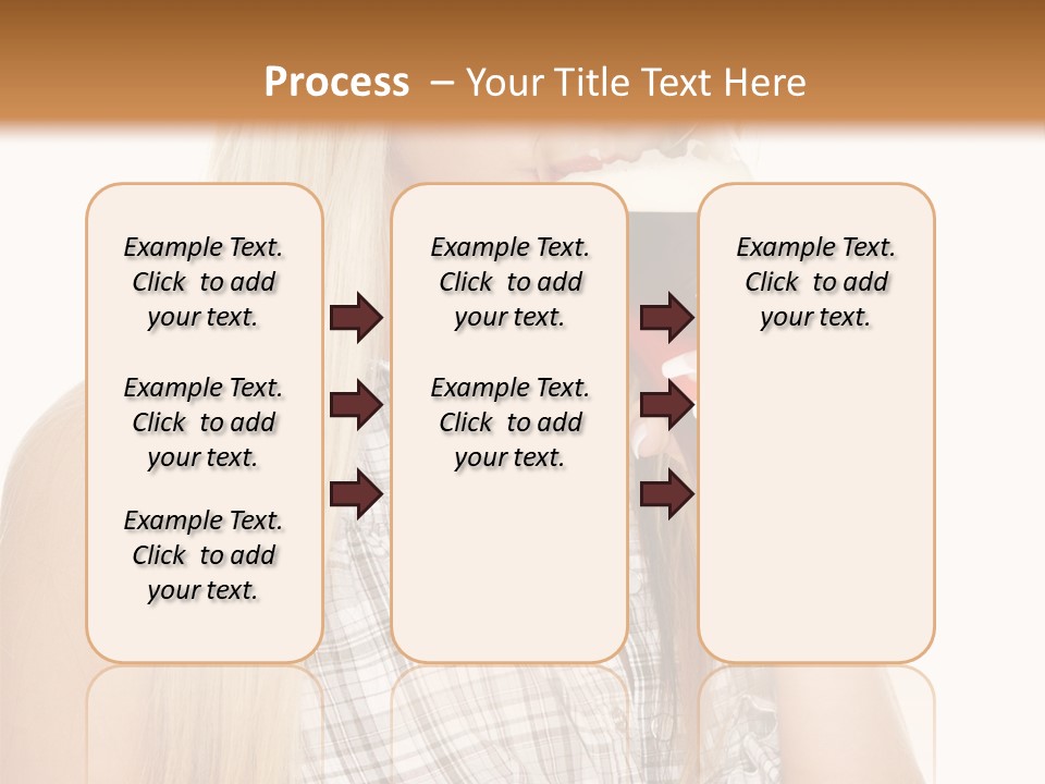 Person Girl Eye PowerPoint Template