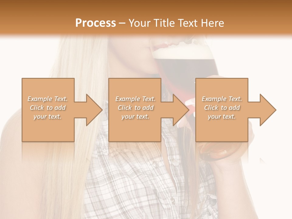 Person Girl Eye PowerPoint Template