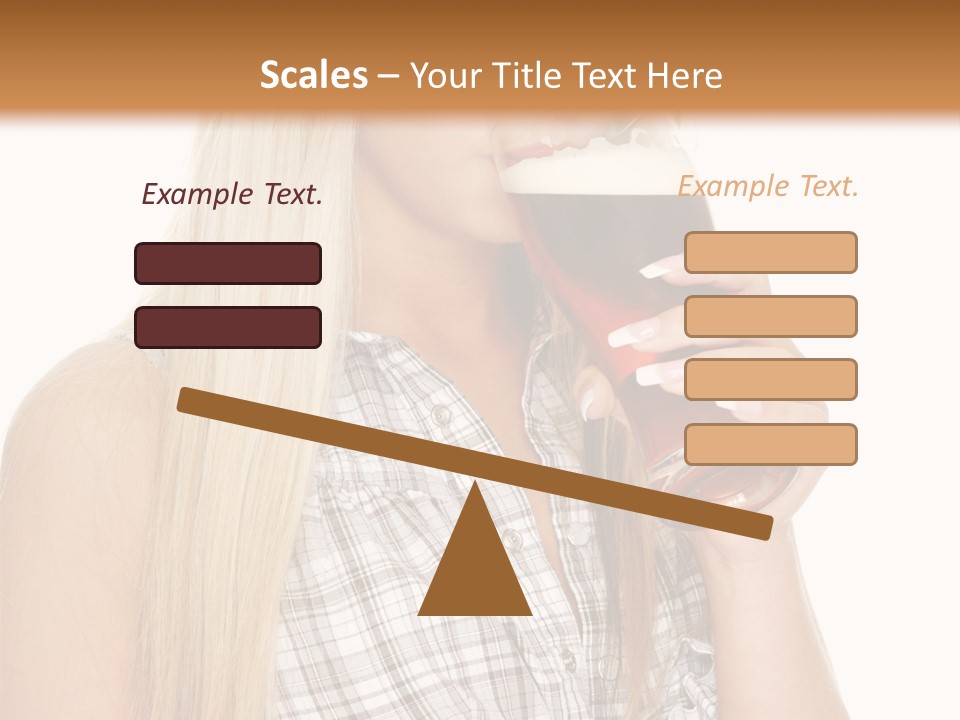 Person Girl Eye PowerPoint Template