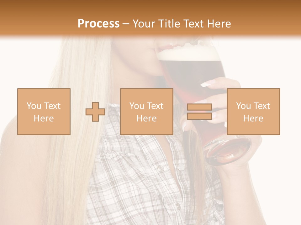 Person Girl Eye PowerPoint Template