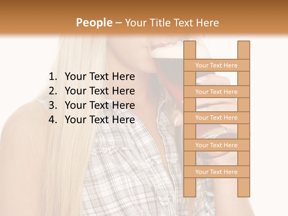 Person Girl Eye PowerPoint Template