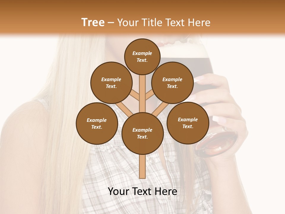 Person Girl Eye PowerPoint Template