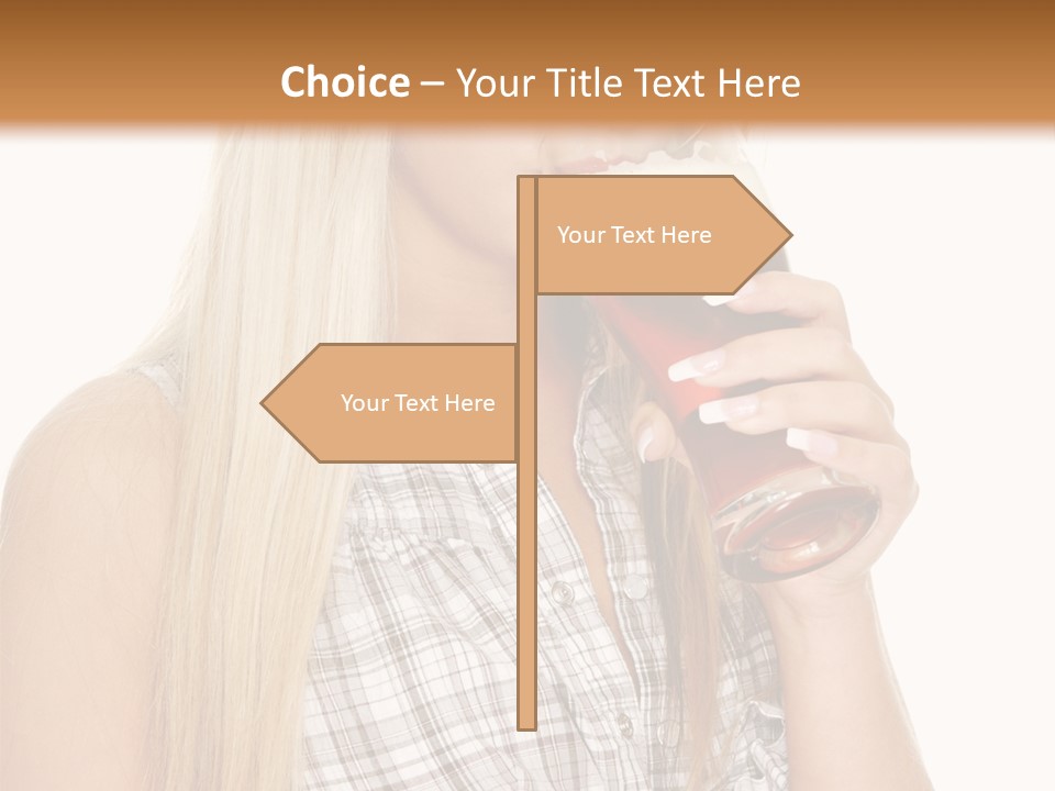 Person Girl Eye PowerPoint Template