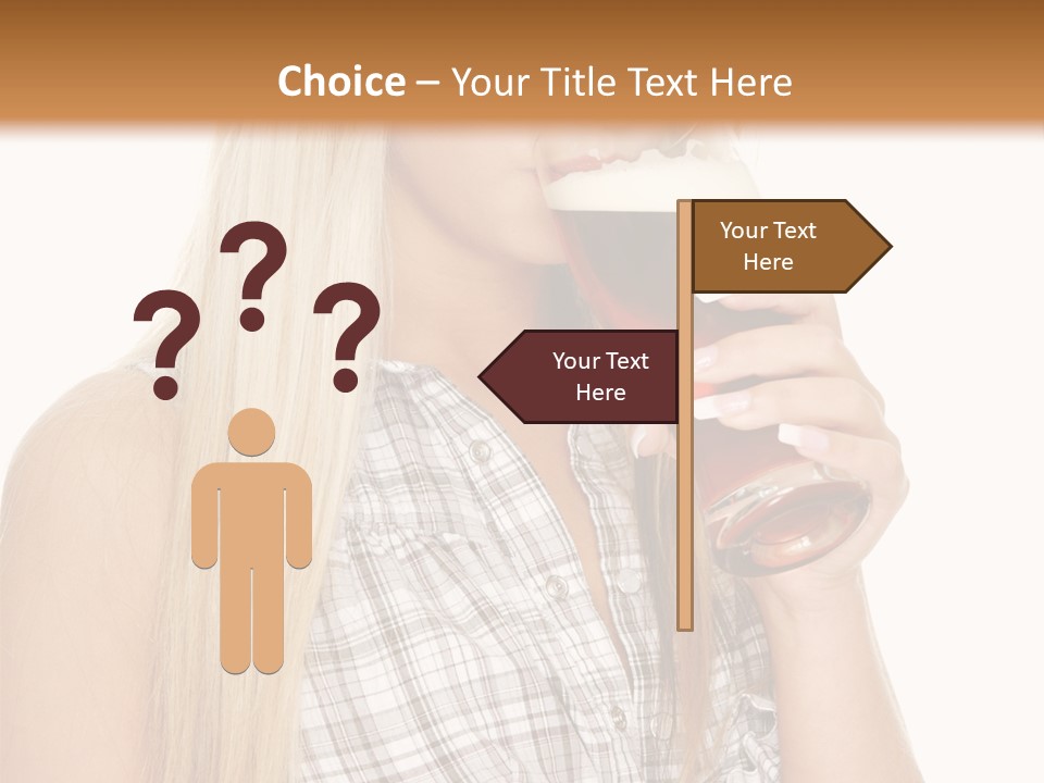 Person Girl Eye PowerPoint Template