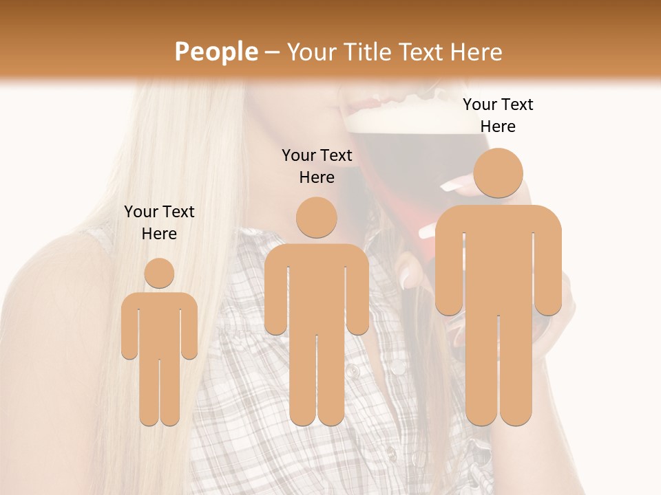 Person Girl Eye PowerPoint Template