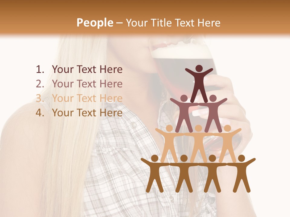 Person Girl Eye PowerPoint Template