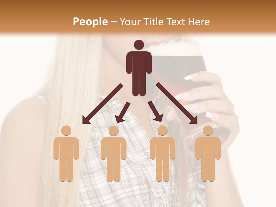 Person Girl Eye PowerPoint Template