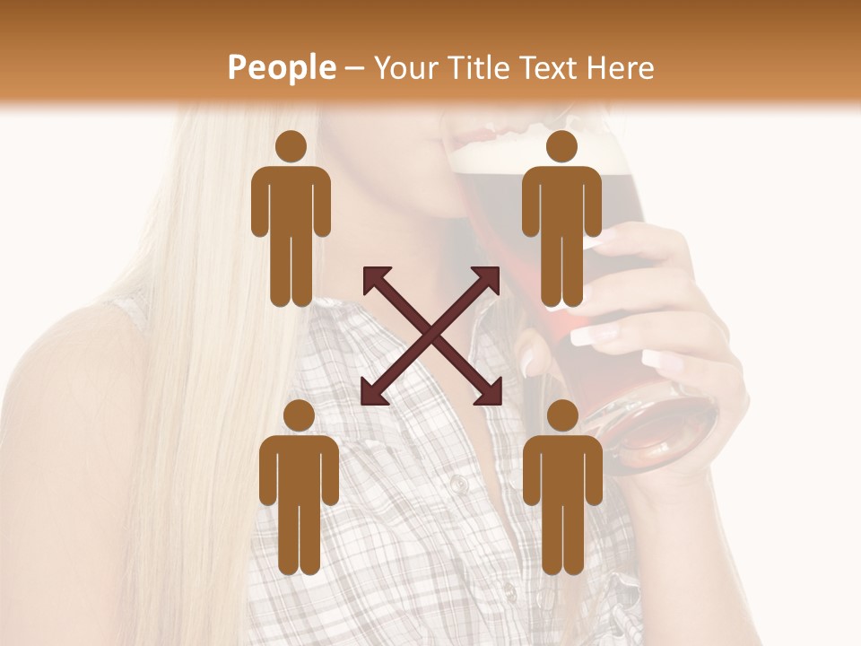 Person Girl Eye PowerPoint Template