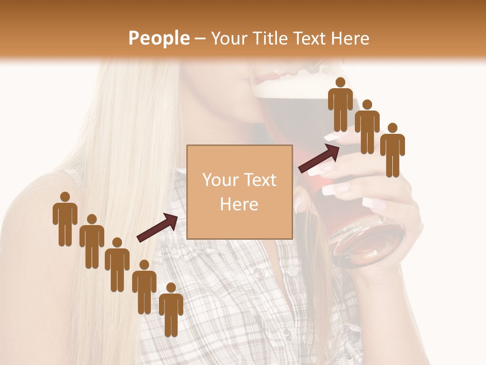 Person Girl Eye PowerPoint Template