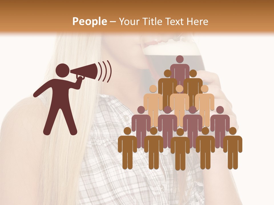 Person Girl Eye PowerPoint Template