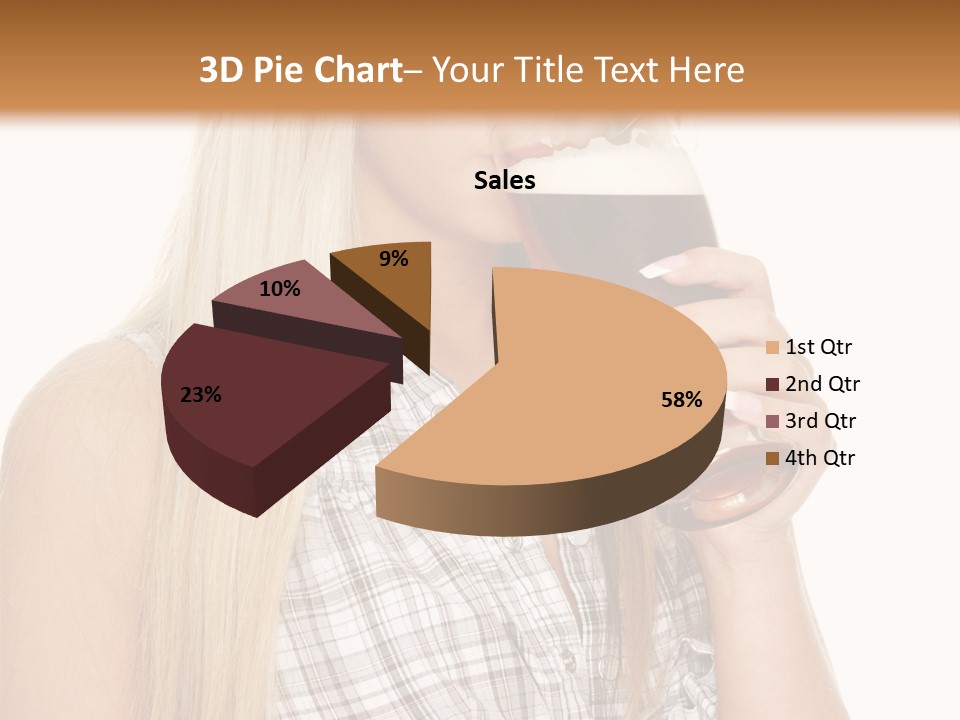 Person Girl Eye PowerPoint Template