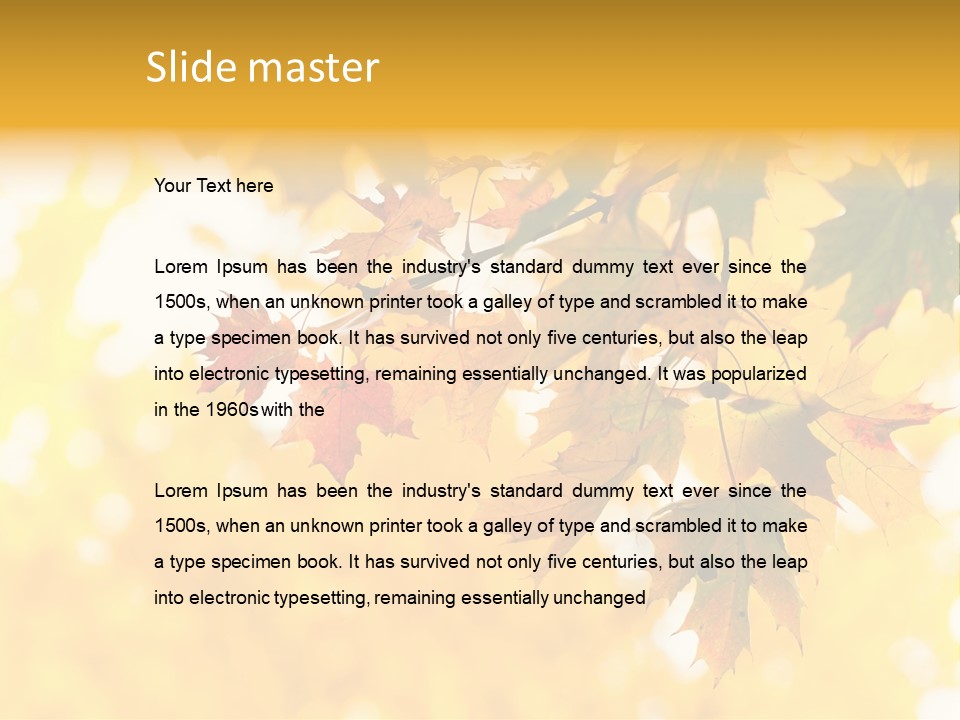 Sunshine Branch Climate PowerPoint Template