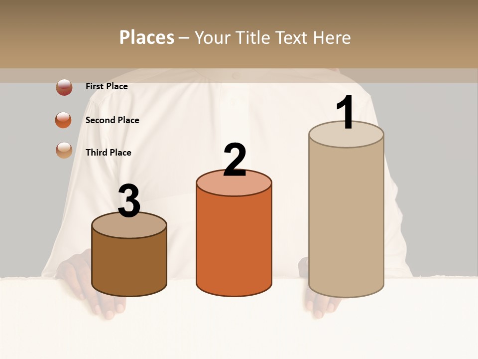 Man Arab Table PowerPoint Template