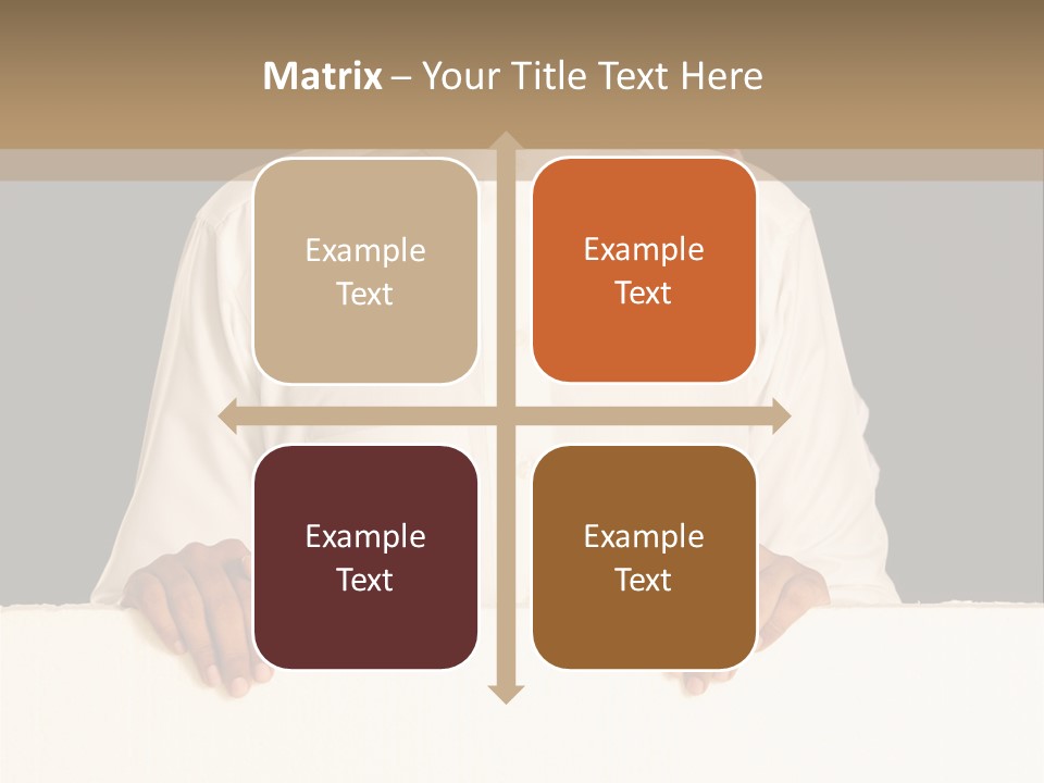 Man Arab Table PowerPoint Template