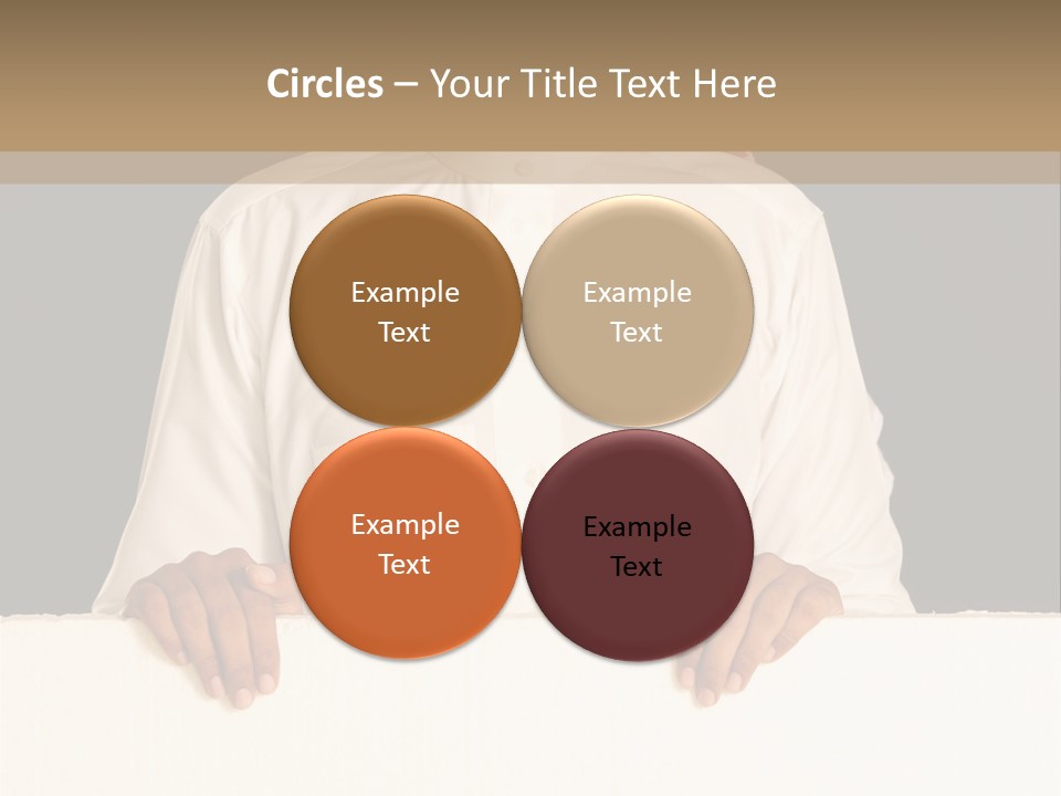 Man Arab Table PowerPoint Template