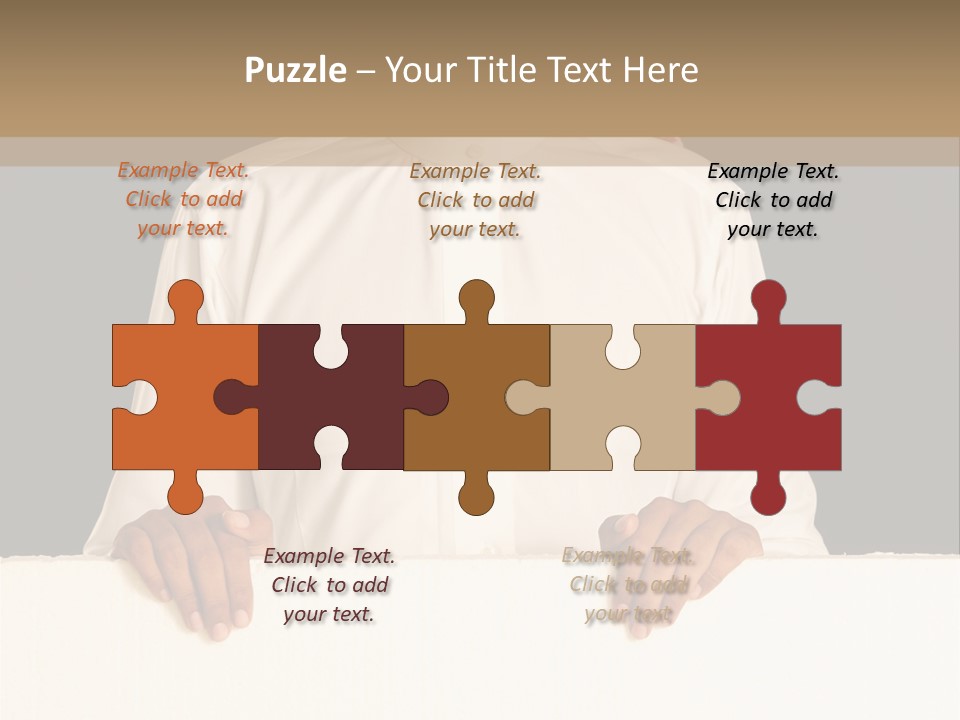 Man Arab Table PowerPoint Template