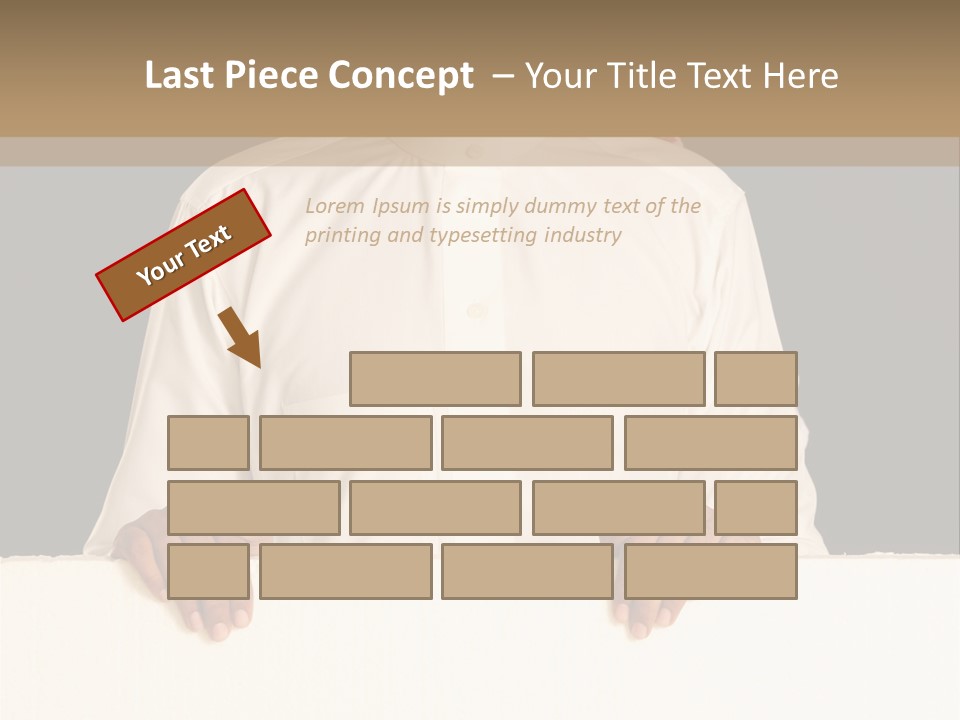 Man Arab Table PowerPoint Template