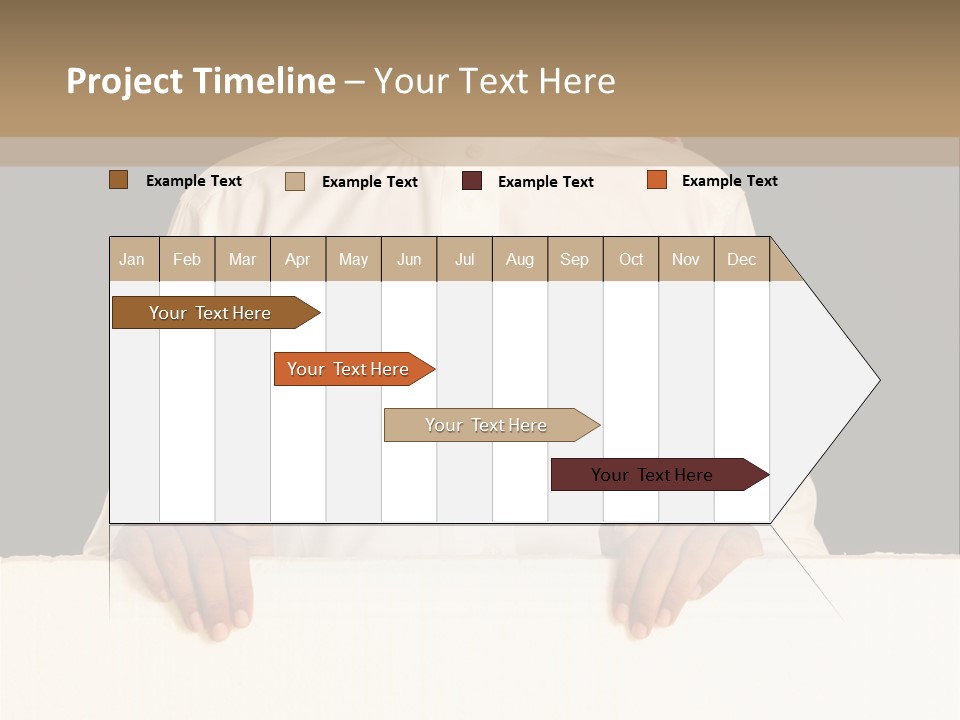 Man Arab Table PowerPoint Template