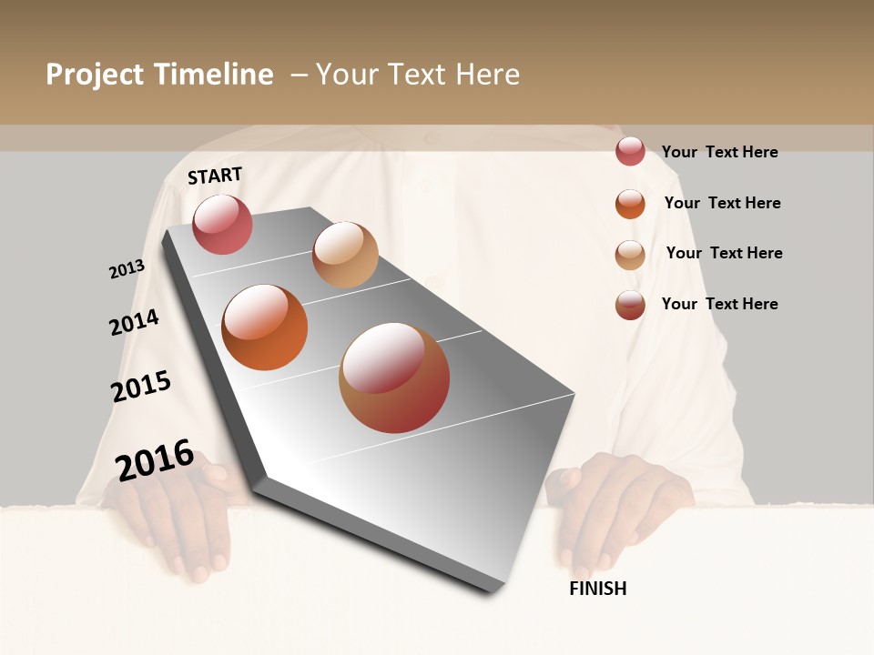 Man Arab Table PowerPoint Template