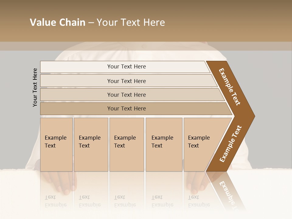 Man Arab Table PowerPoint Template
