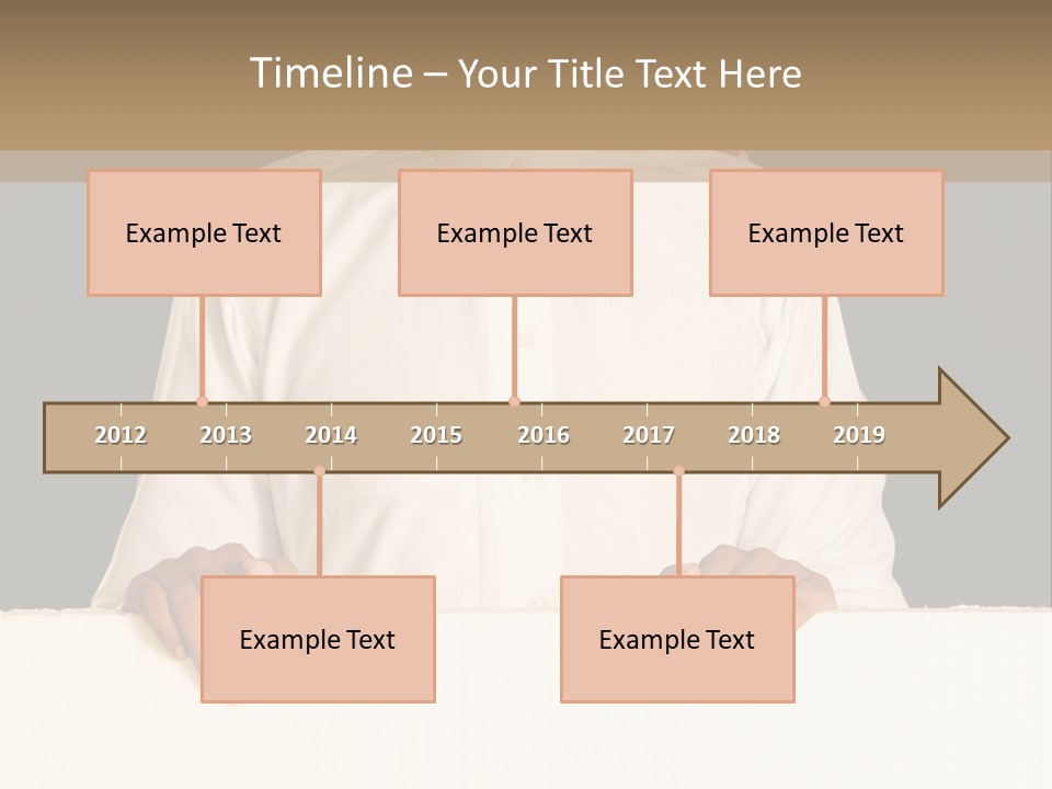 Man Arab Table PowerPoint Template