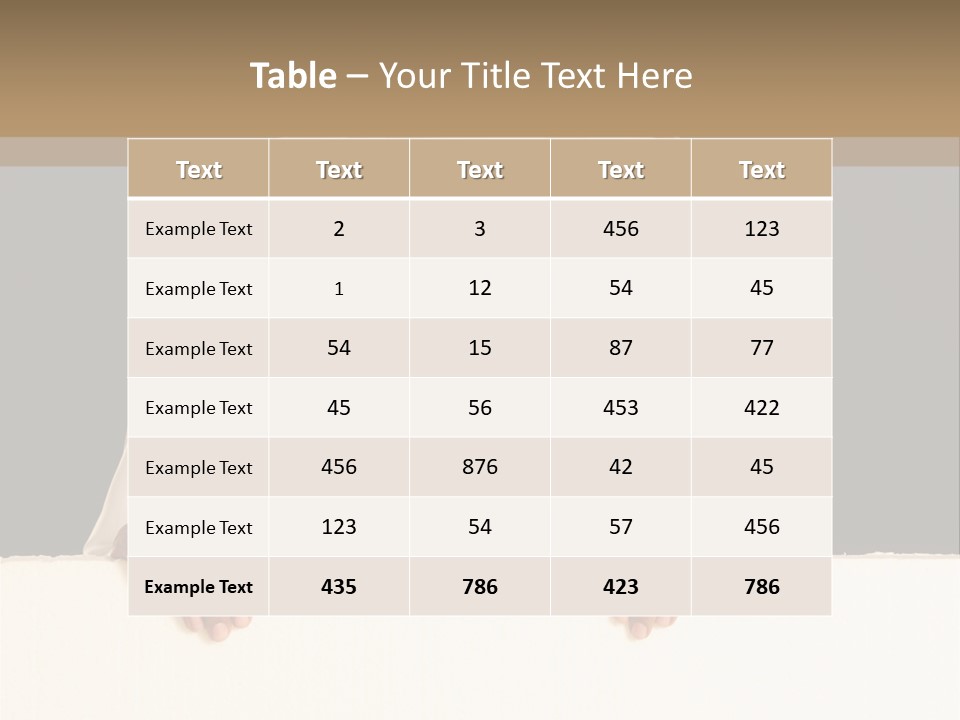 Man Arab Table PowerPoint Template