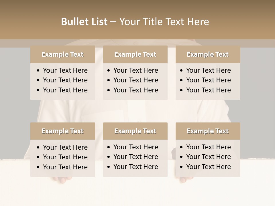 Man Arab Table PowerPoint Template