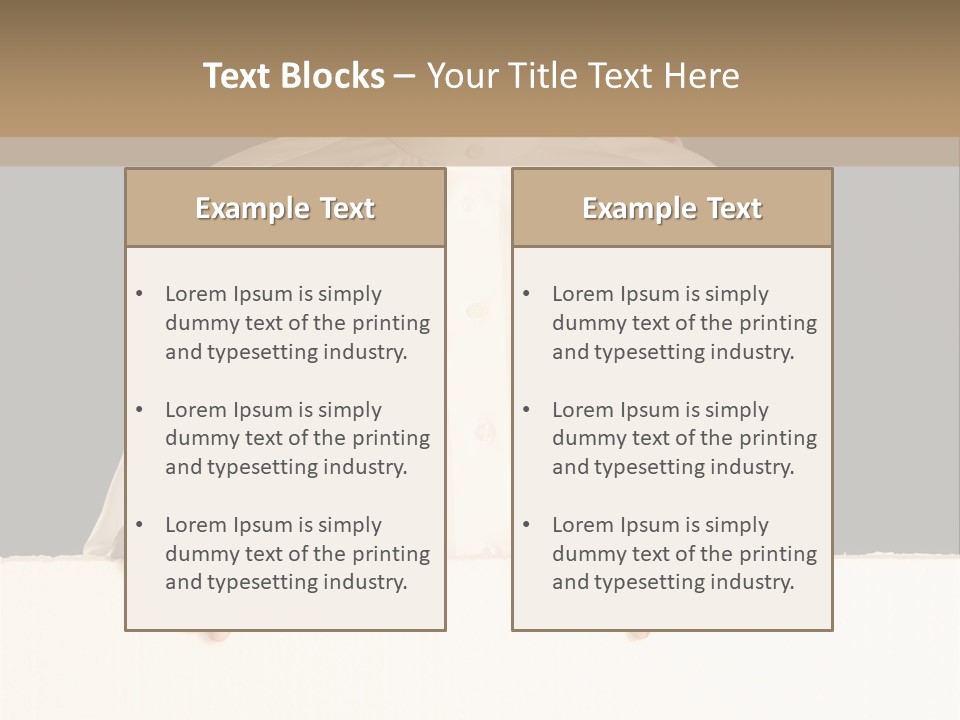 Man Arab Table PowerPoint Template