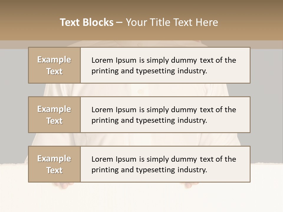 Man Arab Table PowerPoint Template