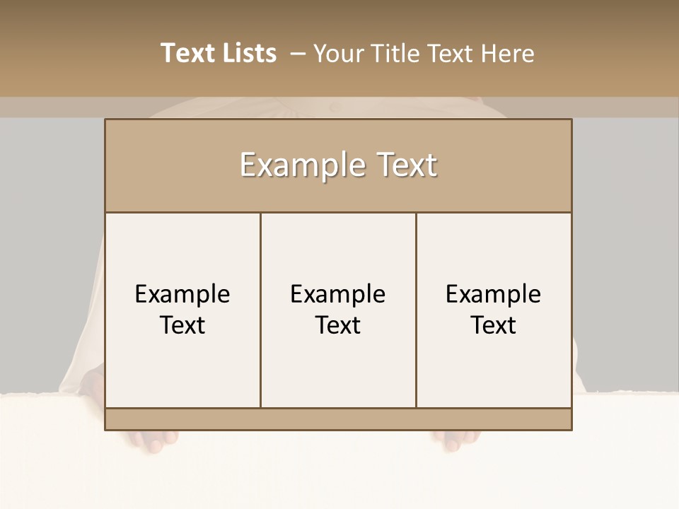Man Arab Table PowerPoint Template