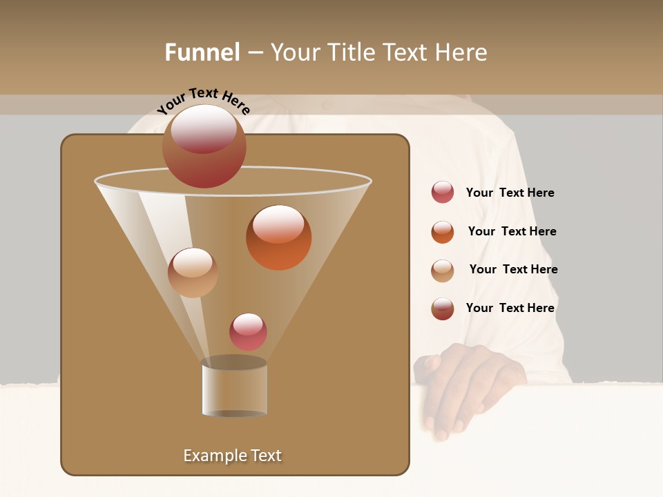 Man Arab Table PowerPoint Template