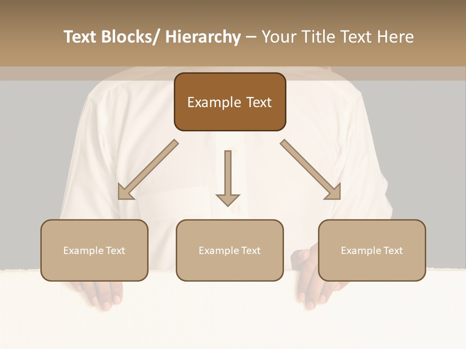 Man Arab Table PowerPoint Template