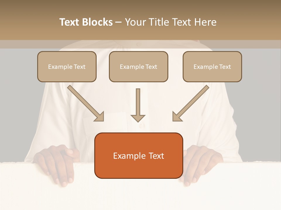 Man Arab Table PowerPoint Template