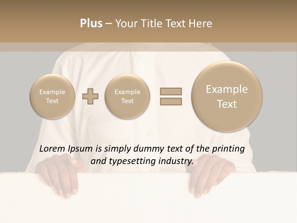 Man Arab Table PowerPoint Template