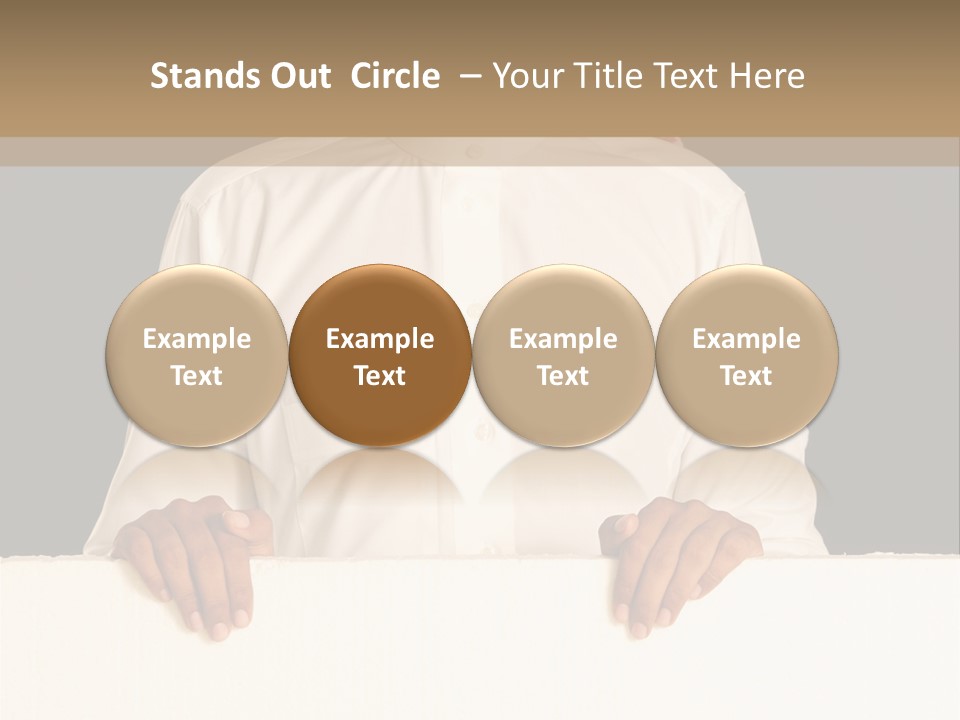Man Arab Table PowerPoint Template