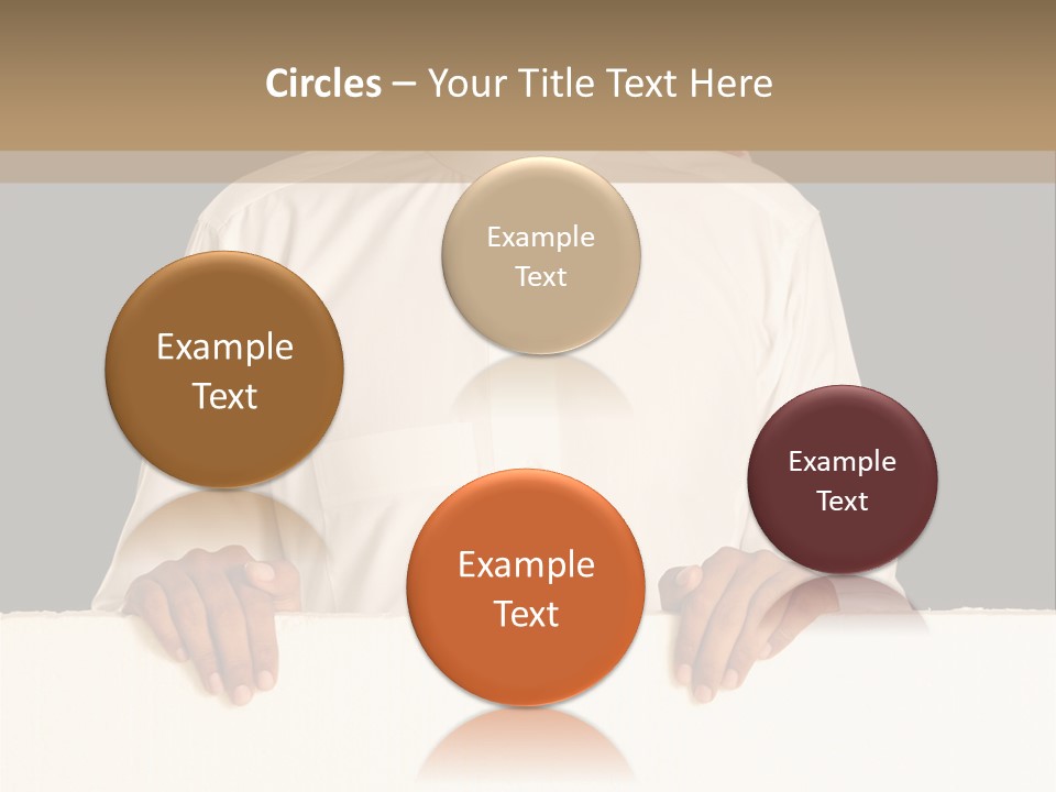 Man Arab Table PowerPoint Template