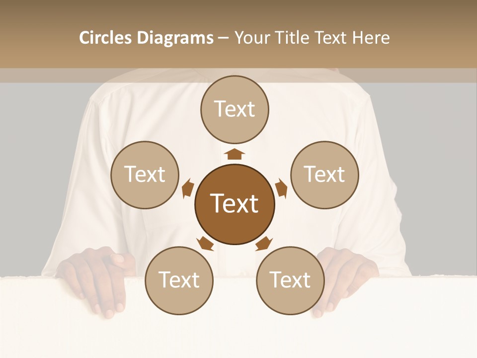 Man Arab Table PowerPoint Template