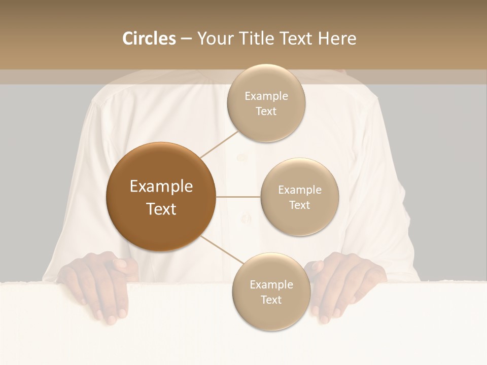 Man Arab Table PowerPoint Template
