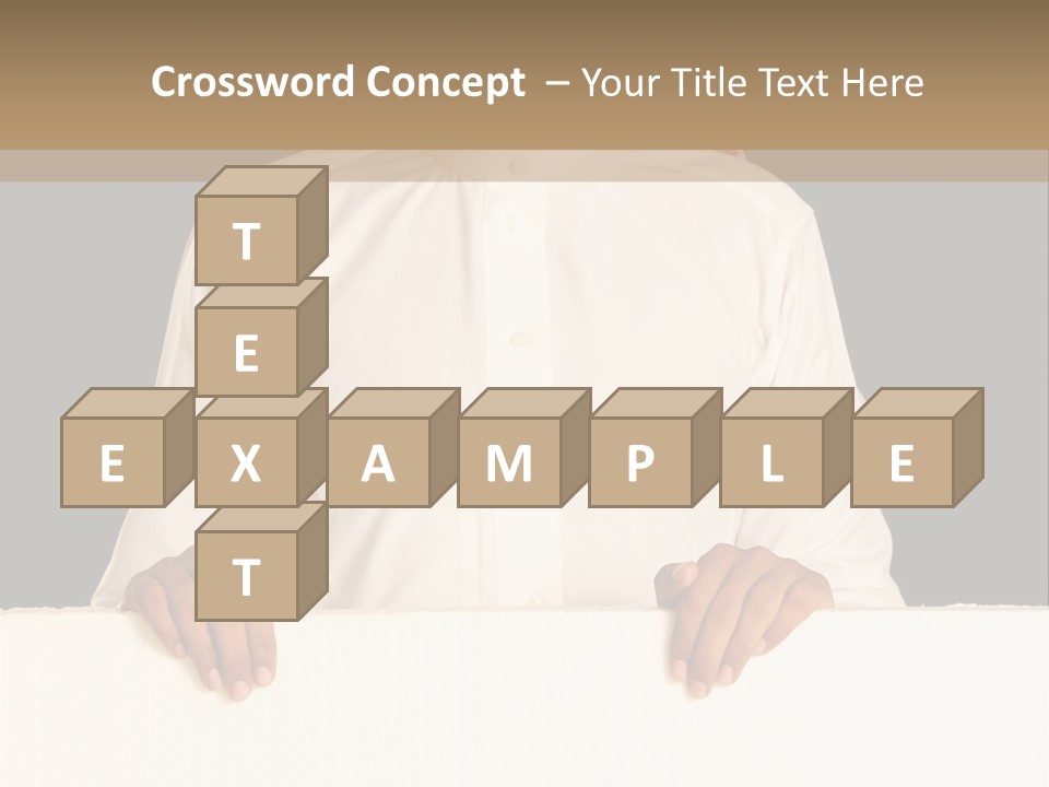 Man Arab Table PowerPoint Template